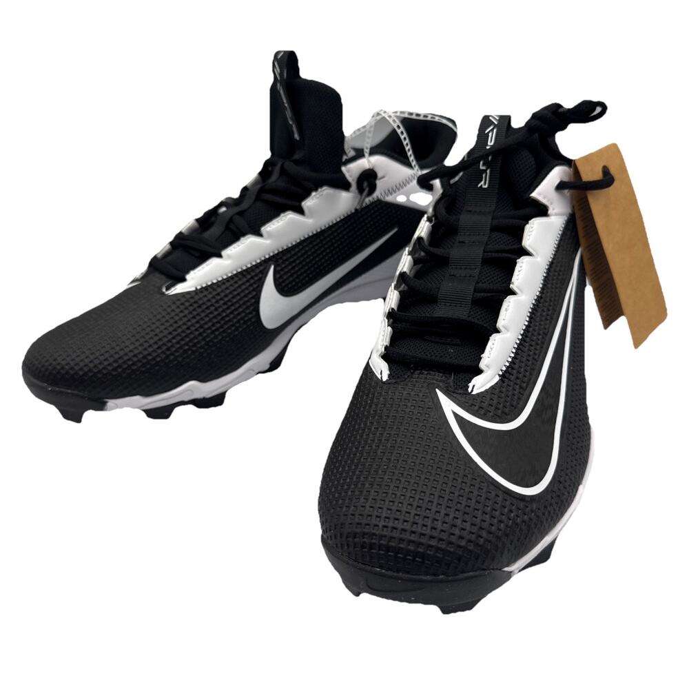 Nike Vapor Edge Shark 2 Football Cleats Black White Men's Size 13 DH5088-001 - Picture 2 of 10